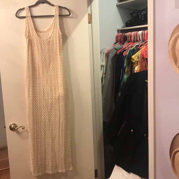 Cream Crochet Maxi Dress | Swim Cover - Picture 7 of 8
